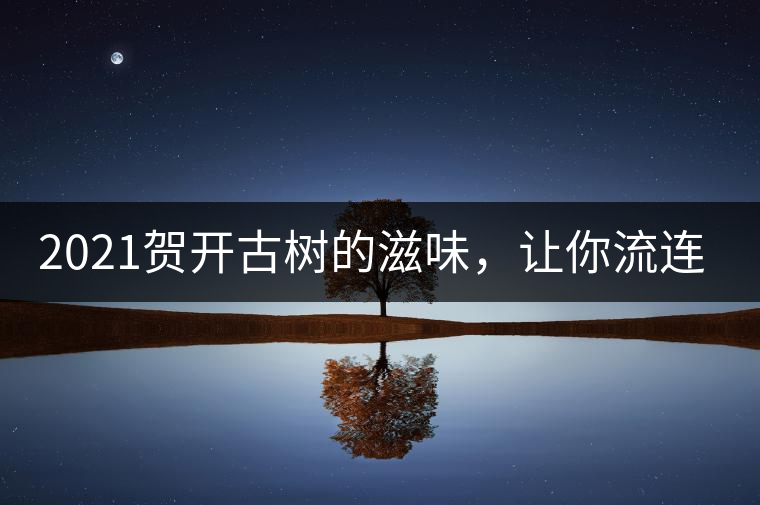 2021賀開古樹的滋味，讓你流連忘返