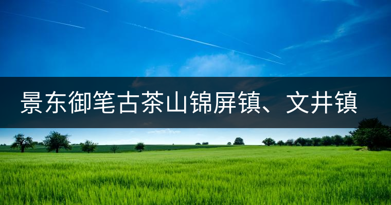 景東御筆古茶山錦屏鎮(zhèn)、文井鎮(zhèn)普洱茶口感特點(diǎn)