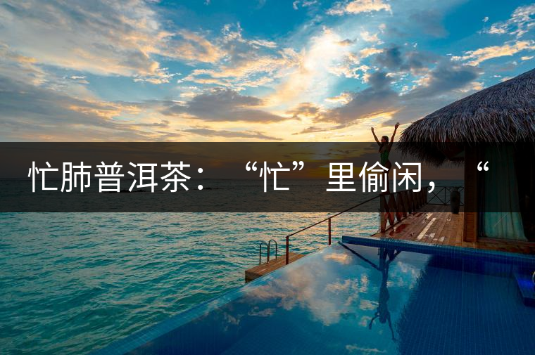 忙肺普洱茶：“忙”里偷閑，“肺”寧靜無以致遠(yuǎn)！