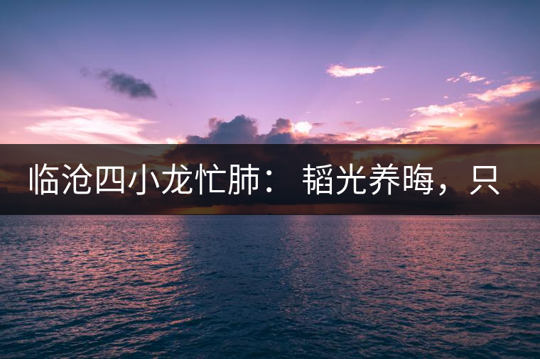 臨滄四小龍忙肺： 韜光養(yǎng)晦，只為綻放！