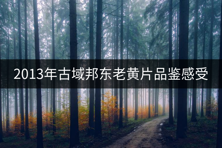 2013年古域邦東老黃片品鑒感受 2013年古域邦東老黃片品鑒感受