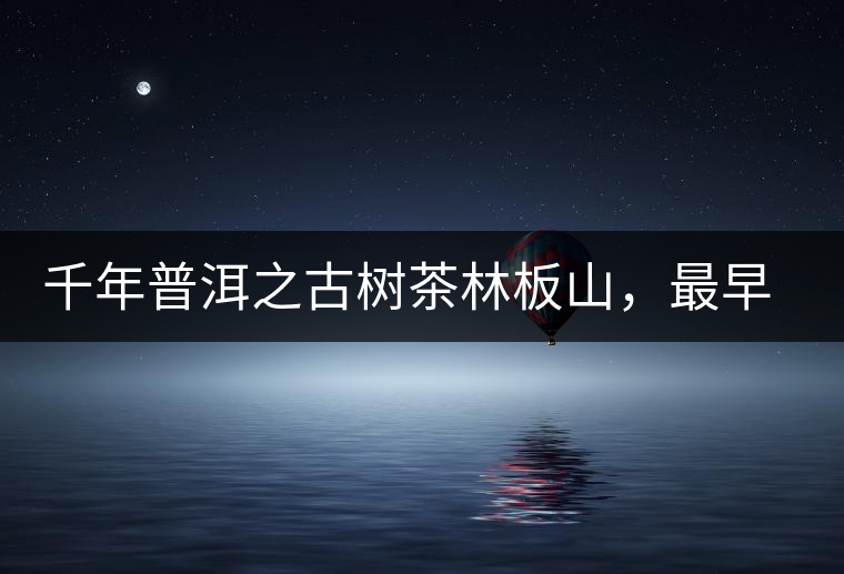 千年普洱之古樹茶林板山，最早的貢茶產(chǎn)地和皇家茶園