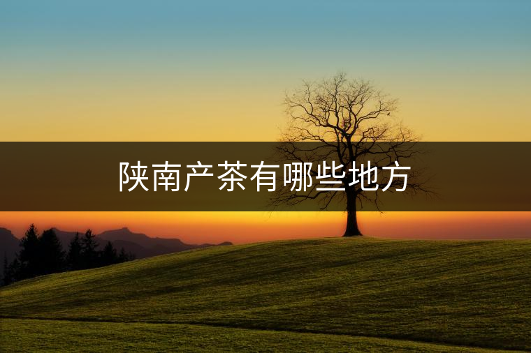 陜南產(chǎn)茶有哪些地方 陜南產(chǎn)茶有哪些地方