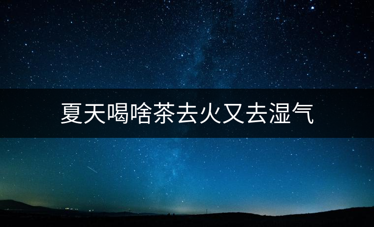 夏天喝啥茶去火又去濕氣