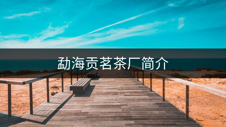 勐海貢茗茶廠簡介 勐海貢茗茶廠簡介