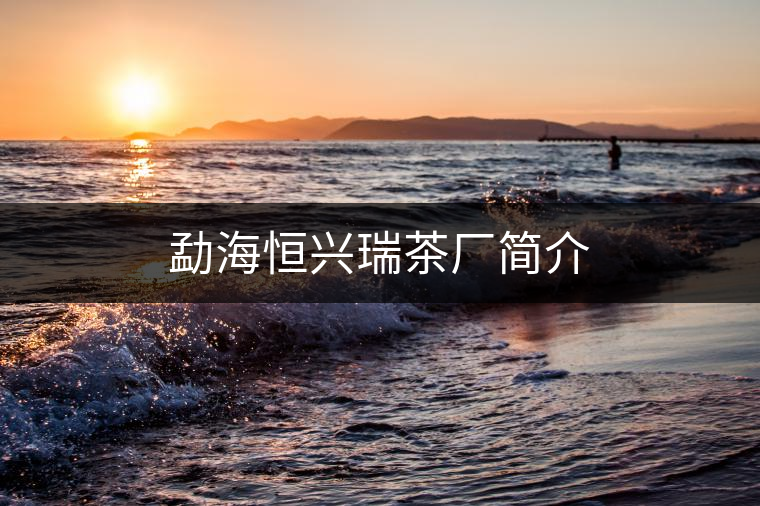勐海恒興瑞茶廠簡(jiǎn)介 勐海恒興瑞茶廠簡(jiǎn)介