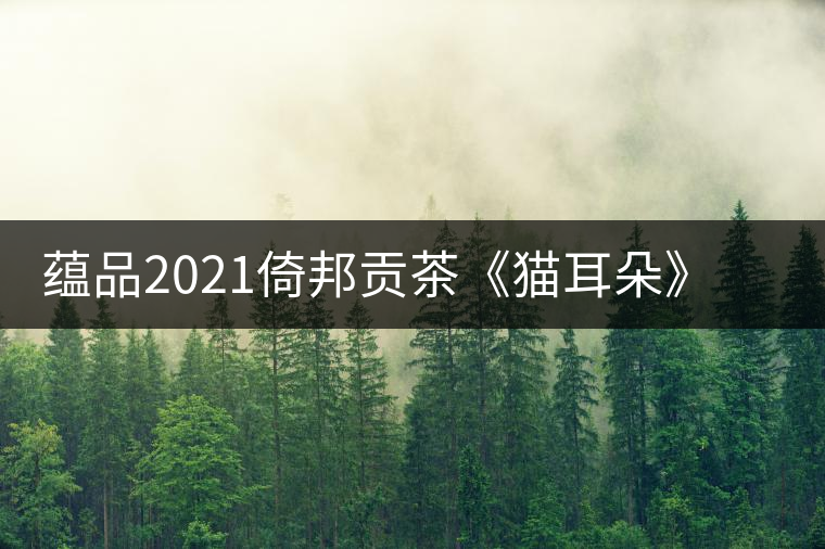 蘊(yùn)品2021倚邦貢茶《貓耳朵》古樹普洱茶生茶好喝嗎？
