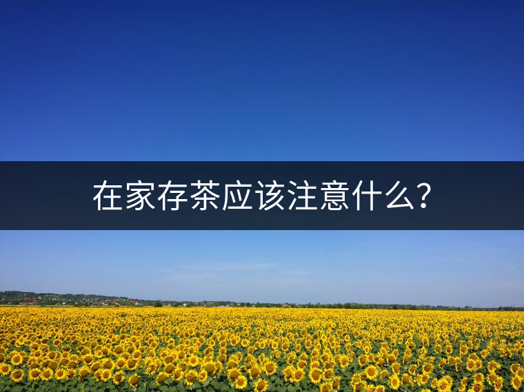 在家存茶應(yīng)該注意什么？
