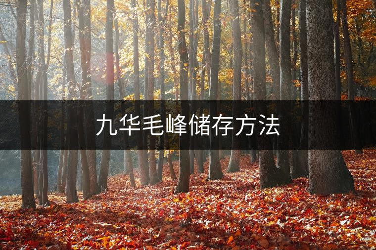 九華毛峰儲(chǔ)存方法 九華毛峰儲(chǔ)存方法