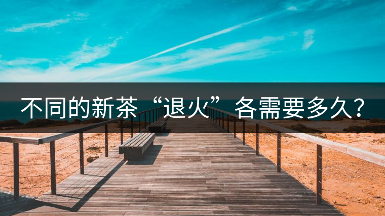 不同的新茶“退火”各需要多久？