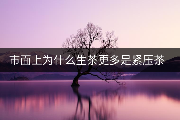 市面上為什么生茶更多是緊壓茶而非散茶？