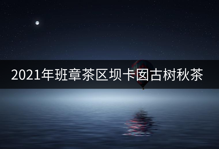 2021年班章茶區(qū)壩卡囡古樹秋茶特點？