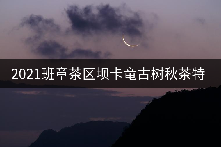 2021班章茶區(qū)壩卡竜古樹秋茶特點！