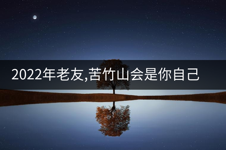 2022年老友,苦竹山會是你自己的標桿茶嗎?