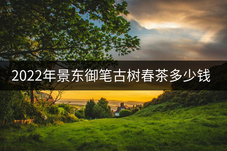 2022年景東御筆古樹春茶多少錢一公斤？