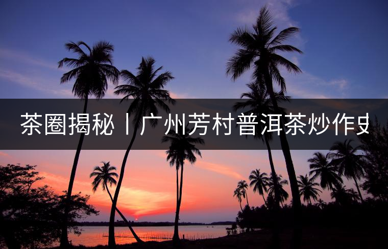 茶圈揭秘丨廣州芳村普洱茶炒作史全起底。