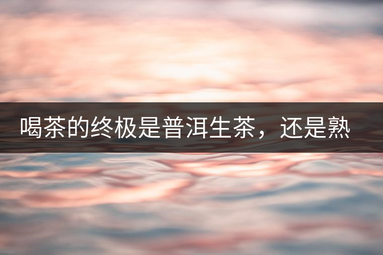 喝茶的終極是普洱生茶，還是熟茶？