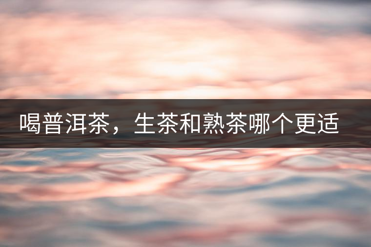 喝普洱茶，生茶和熟茶哪個(gè)更適合你？