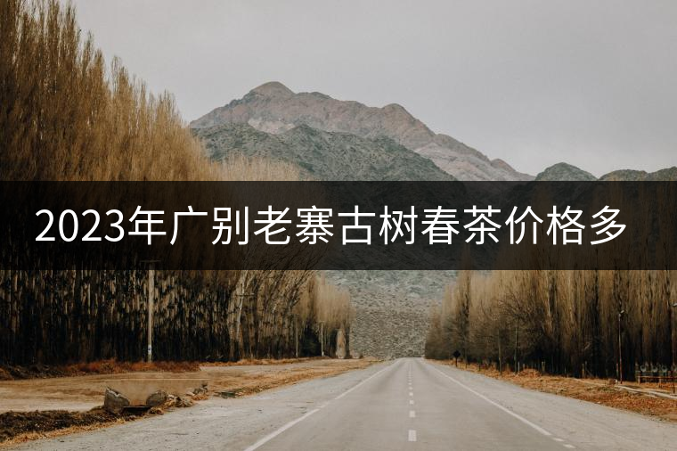 2023年廣別老寨古樹春茶價格多少？