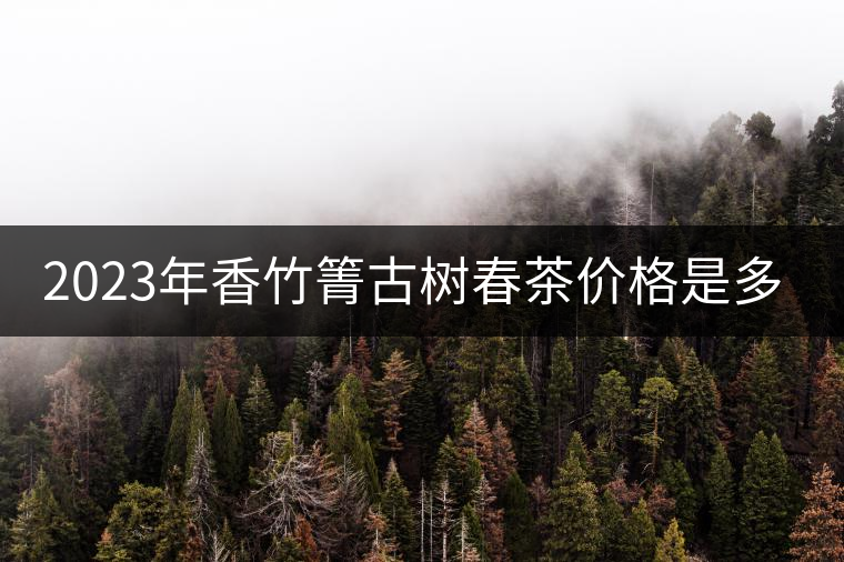 2023年香竹箐古樹春茶價格是多少？