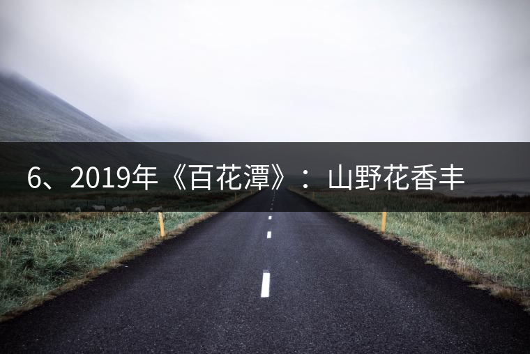 6、2019年《百花潭》：山野花香豐富妖嬈，氣韻強勁，極度甜柔、飽滿